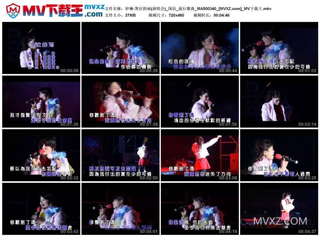 伊琳-哭泣的雨(演唱会)_国语_流行歌曲_MA500340